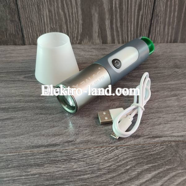 Ручной аккумуляторный  фонарь сверхяркий, USB выход  BL-505-P50